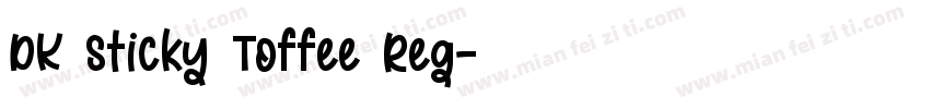 DK Sticky Toffee Reg字体转换